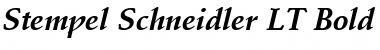 StempelSchneidler LT Bold Italic