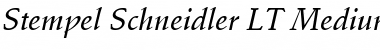 StempelSchneidler LT Medium Italic