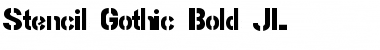 Download Stencil Gothic Bold JL Font