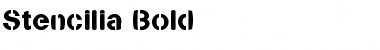 Download Stencilia-Bold Font