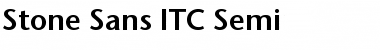 Download Stone Sans ITC Semi Font