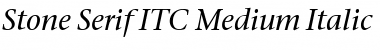 Stone Serif ITC Medium Font