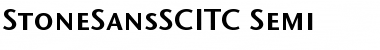 StoneSansSCITC Regular Font