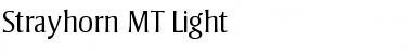 Strayhorn MT Light Regular Font