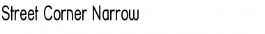 Download Street Corner Narrow Font