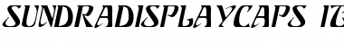 SundraDisplayCaps Italic Font