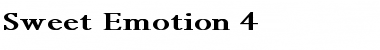 Sweet Emotion 4 Bold Font