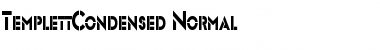 TemplettCondensed Normal Font