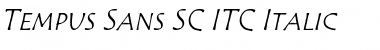 Tempus Sans SC ITC Italic Font