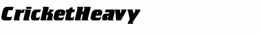 CricketHeavy Font