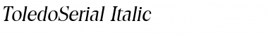 ToledoSerial Italic