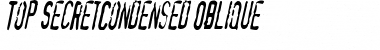TopSecretCondensed Font