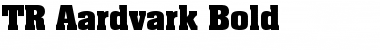 TR Aardvark Font