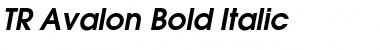 TR Avalon Bold Italic Font