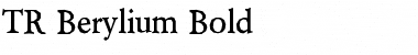 TR Berylium Font