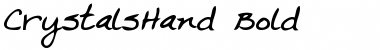 CrystalsHand Bold Font
