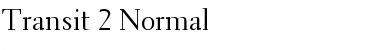 Transit 2 Normal Font