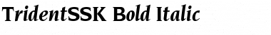 TridentSSK Bold Italic