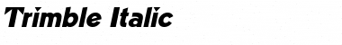 Trimble Italic Font