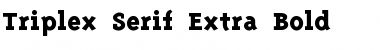 Download Triplex Serif Extra Bold Font