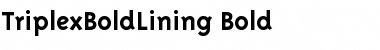 Download TriplexBoldLining Font