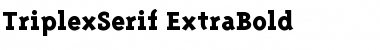 Download TriplexSerif-ExtraBold Font