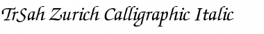 TrSah Zurich Calligraphic Font