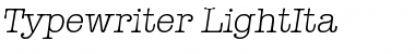 Download Typewriter-LightIta Font