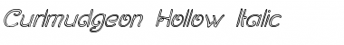 Download Curlmudgeon Hollow Italic Font
