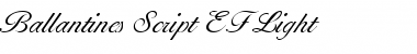 Download Ballantines Script EF Light Font