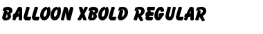 Balloon-Xbold Regular Font