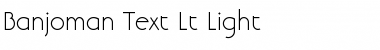 Banjoman Text Lt Light Font