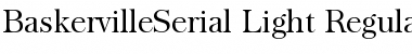 BaskervilleSerial-Light Regular Font