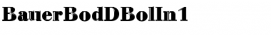 BauerBodDBolIn1 Regular Font