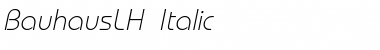 BauhausLH Italic Font