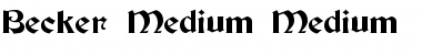 Download Becker-Medium Font