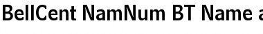 Download BellCent NamNum BT Font