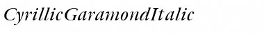 CyrillicGaramond Font