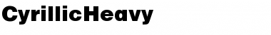CyrillicHeavy Font