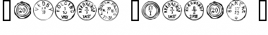 Danish Postal Markings Regular Font