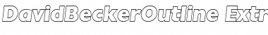 DavidBeckerOutline-ExtraBold Italic Font