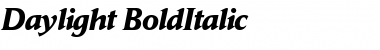 Daylight BoldItalic Font