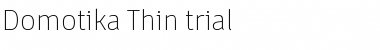 Domotika Trial Thin Font