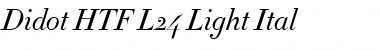 Download Didot-HTF-L24-Light-Ital Font