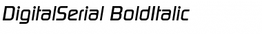 DigitalSerial BoldItalic Font