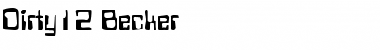 Download Dirty12 Becker Font