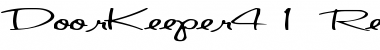DoorKeeper41 Regular Font