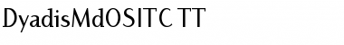 DyadisMdOSITC TT Medium Font