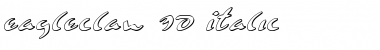 Eagleclaw 3D Italic Font