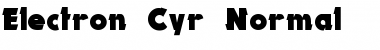 Electron Cyr Normal Font